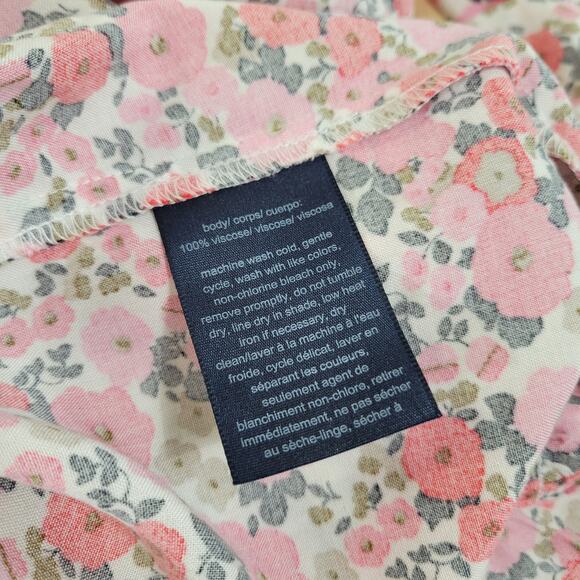 Tommy Hilfiger Floral-Print Sandbar Tie-Front Fit & Flare Tiered Dress NWT Large - Picture 10 of 10